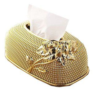 [기타]B금색 도트 장미 티슈케이스 인테리어 휴지케이스 (WFHU6LO)