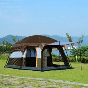 패밀리 캠핑 거실형 텐트 대형 리빙쉘 브라운-WFC9749
