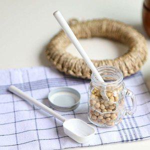 [기타]고품질 화이트 계량 스푼2P 세트 (롱스푼형) 양념스푼세트 조미료통스푼 조미료통정리 (WFHUQ67)