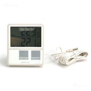 실내 실외 동시 온도측정 최고온도 최저온도 메모리 기능 외부센서 냉장고 온도계 센서길이 약 3미터