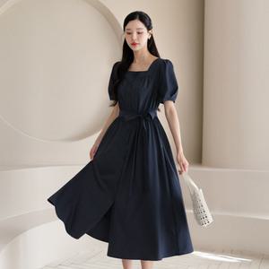 [시크라인] (~XXL까지) 마디온 스퀘어 셔링 밴딩 벨트 원피스 여름 하객룩 오피스룩 데이트 모임 미시 빅사이즈