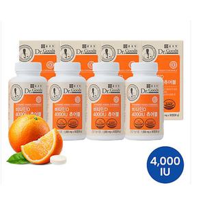 종근당 닥터굿스 비타민D 4000IU 츄어블 4병(12개월분) 오렌지맛