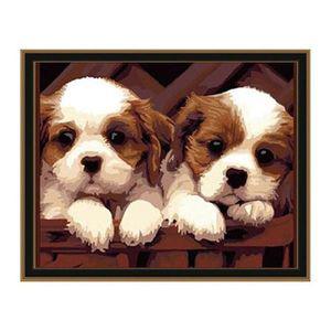 [알티피아]명화 그리기 DIY 귀여운 강아지 캔버스 페인팅 40X50