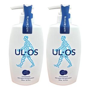 우르오스 스킨 워시 남자 올인원 바디워시 클렌저 무향 500g 2개 (HI)