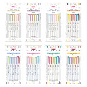 제브라 마일드라이너5색 세트 모음/파스텔 형광펜 WKT7