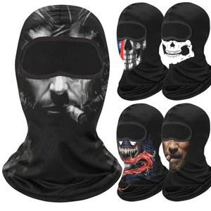 골프마스크 3D Venom Balaclava 해골 페이스 마스크 하이킹 스카프 Bandana Neck Gaiter Kominiarka 오토바이 라이딩 커버