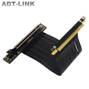 PCI Express 3.0 16x 연장 케이블 이중 90도 각도 GPU 직립형 PCIe x16 - 그래픽 수직용 라이저 확장기