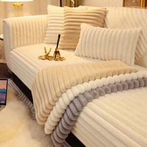 구름 쇼파패드 6인용 덮개 넓은 겨울 돌쇼파 쿠션 천커버 극세사 화이트70X70cm