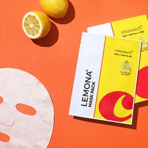 경남제약 레모나 비타민C 마스크팩 5매 얼굴 미백 보스 진정 수분 피부 영양공급 남성 여성 남자 1일1팩 추천 선물 촉촉한 바나나시트 탄력 보습