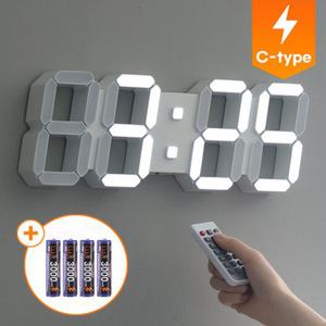 플라이토 무선 LED벽시계 무타공 건전지 무소음 아트월 거실 디지털 전자 벽걸이 시계