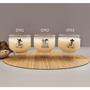 우리유산 취객선비 3인방 변색 잔세트 막걸리잔 선비 3인... 1개