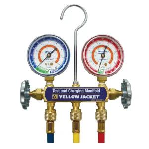 옐로우자켓 냉동게이지 매니폴드게이지 43363 R-134A 냉매 진공 에어컨 냉동공구