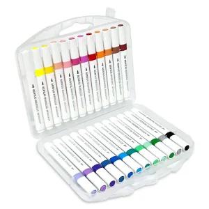 문교 아크릴 마카 24색 불투명/마카펜/페인트/마커/화이트/패브릭/페브릭/유성/윈도우/자석/보드/투명/세트