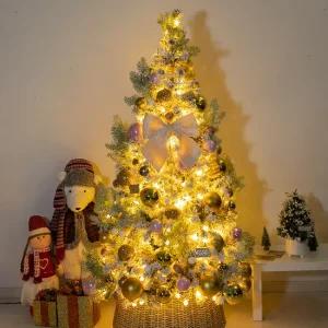 크리스마스 스노우 트리 나무 장식 풀세트 겨울왕국 180cm  단면) 성탄절 대형 소품 용품 데코 매장 꾸미기