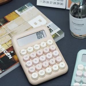 [브리스크스타일] 레트로 귀여운 컬러플 기계식 사무용 계산기