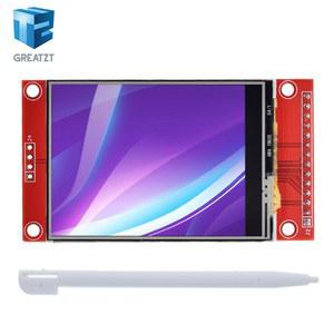 TZT 2 4 240x320 SPI TFT LCD 직렬 포트 모듈 5V/3 3V PBC 어댑터 Micro SD ST7789 흰색 LED 터치 포함