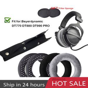 DT990 이어패드 교체용 이어 쿠션 beyerdynamic DT990 / DT880 / DT770 PRO 헤드폰 게이머 헤드밴드와 호환 가능