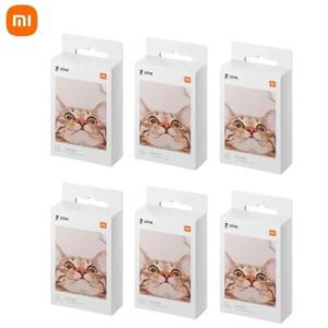 Original Xiaomi ZINK 포켓 프린터 용지 3 인치 미니 Pape 자체 접착 사진 시트