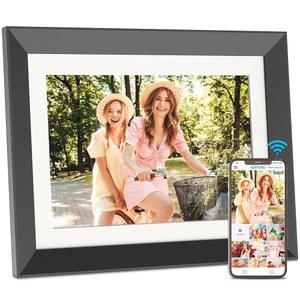 10.1인치 디지털 액자 전자 사진 프레임 - 32GB 스마트 액자, HD 터치스크린 풀 기능, 센서, 이메일이나 앱을 통해 동영상 즉시 공유, 클라우드 스토리지