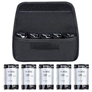 TXEsign 카메라 필름 120 롤 네오프렌 보관 케이스 가방(블랙)