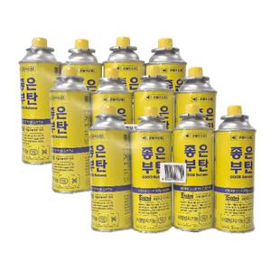 좋은부탄 12개 부탄가스 휴대용 폭발방지 파열방지 안전 버너 스토브