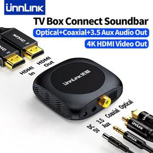 HD 오디오 추출기 4K TOSLINK 광학 HD 박스 AUX TV TV HD SPDIF 변환기 연결 해제 동축 사운드바