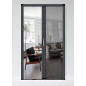 간이 중문 접이식 슬라이딩 프레임 반투명 투명형 여닫이 도어레일 간이문 기술 차단