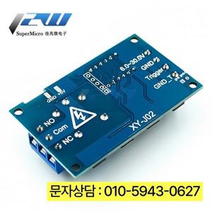 릴레이 모듈 트립 지연 스위치 회로 타이머, 조절식 사이클 제어 오프 시간 DC 6-30V, 6V, 9V, 12V, 1 개