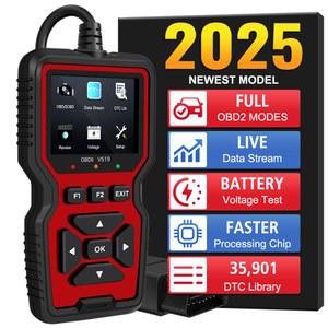 코드 리더 자동차 진단 배터리 장비 ELM327 OBD2 엔진 V519 감지 오류 데이터 스캐너 전압