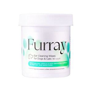 개와 고양이를 위한 퍼레이 귀 청소 물티슈 180 카운트 | 중소형 품종 | 귀 왁스 진정, 탈취, 제거, 귀 완화 | 순한 알로에 베이스, 무향, pH 균형 포뮬러