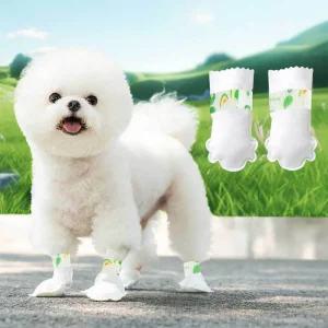 강아지 일회용 산책 양말 신발 소형 대형 반려견 40매1세트 애견 부직포 개 발바닥 싸개 붕대 테이프 슈즈