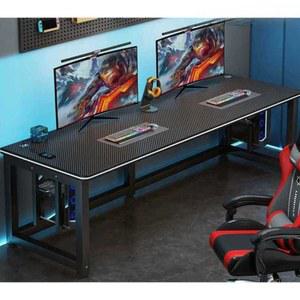 카본 게이밍책상 의자 세트 듀얼 컴퓨터 더블 2인 업무용 USB 고정세트 180x60x74 조합