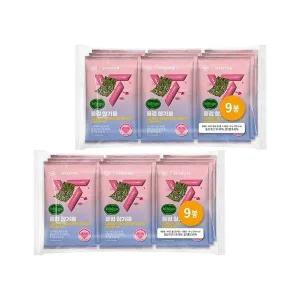 [CJ제일제당]비비고 x 세븐틴 돌김 참기름 4g 9입 x2개 (총 18봉)