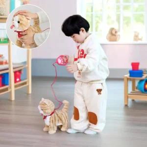 캐스B 고양이 인형 그루밍하는 멜로디 냥이인형 반려동물 산책 돌보기 역할놀이 감성 애완펫