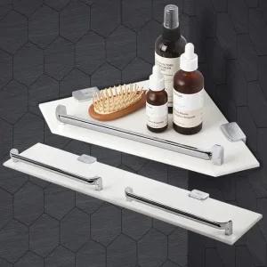 대리석 욕실벽선반 인조 타일 수건 수납 화장실정리대 화장실선반 무타공욕실선반