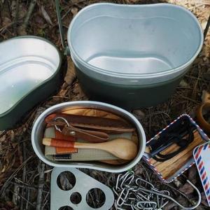 식기 필수 다용도 프라이팬 캠핑 활동 3단반합 (42MAO)