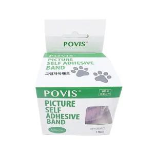 수성 포비스 캐릭터 자가점착탄력밴드 의료붕대 강아지 고양이 5cmX2m 2인치 1롤