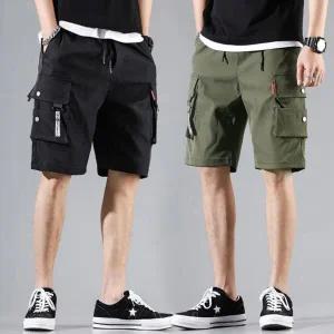 [다잇템][다잇템] 남성 주머니 면혼방 건빵 캐쥬얼 고무줄 반바지_21379157_5888