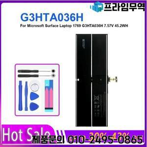 Microsoft Surface 노트북 용 태블릿 배터리 5970mAh 1769 G3HTA036H 7.57V 45.2WH 오래 지속되고 교체 가