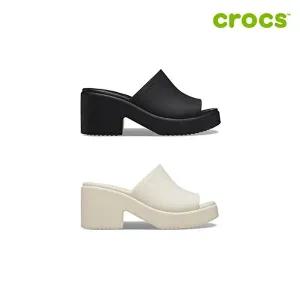 [크록스][크록스 정품] 브루클린 슬라이드 힐 여성샌들 209408 2종 택1