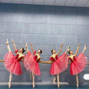 여성용 발레복 백조의 호수 공연복 발레리나 팬케이크