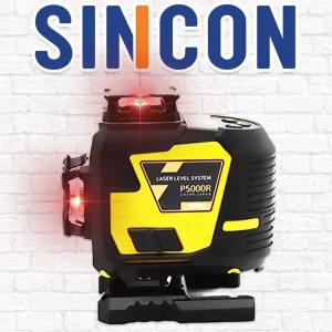 신콘 P5000R 레드 레이저 레벨기 자동 보정 16라인 레이져 수평계 샤프 다이오드 수평기 측정기 방수 방진 오토레벨기