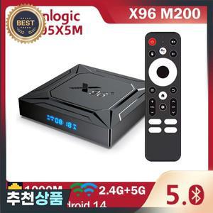 X96 M200 안드로이드 14.0 스마트 TV 박스 Amlogic S905X5M BT5.0 4K 2.4G/5G 듀얼 WIFI 1000M LAN 셋톱박