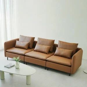 [동서가구] 모디프 가죽 모듈소파 4인 DF926438