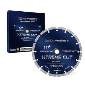 랩소디 10인치 다이아몬드 톱날 분할된 범용 칼날 건식 습식 절단 콘크리트 석조 화강암 벽돌 블록 7 8 5 8인치 Arbor