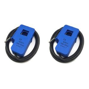 사즈크제레 2Pcs SCT-013-000 100A 50mA 비침습적 분할 코어 전류 변압기 센서 SCT013