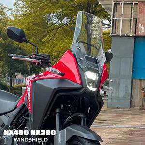 Honda NX400 NX500 2024 NX 400 NX 500 2024 바이크 오토바이 강화 앞 유리 투명 스모크 그레이