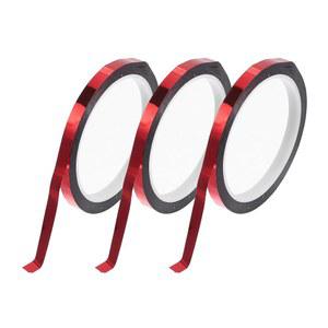 HEROFIX 핀스트라이프 테이프 164.04피트 x 0.31인치 자동차, 오토바이 및 보트용 스트라이프 스티커, 레이싱 DIY 스티커 미러 레드 3개