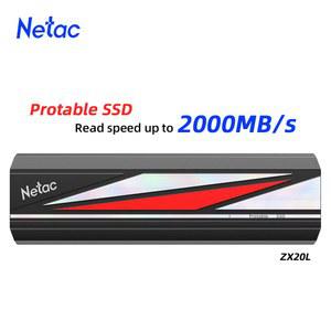 NETAC 1TB 외장형 512GB 최대 노트북 솔리드 드라이브 속도 2000MB 2TB 데스크탑용 스테이트 GEN2 전화 USB3 256GB SSD 휴대용
