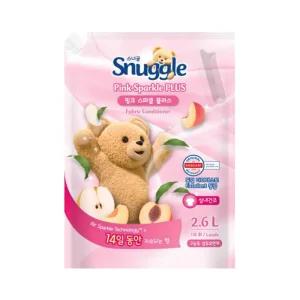 스너글 섬유유연제 핑크스파클 플러스 2.6L 리필 2개